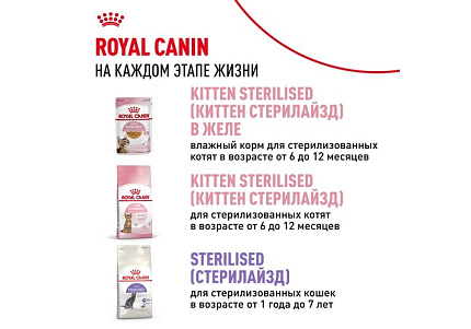 Royal Canin Kitten Instinctive Влажный корм (Консервы-Паучи) Роял Канин Киттен Инстинктив для Котят в возрасте от 4 до 12 месяцев в Соусе (цена за упаковку) 85г х 28шт