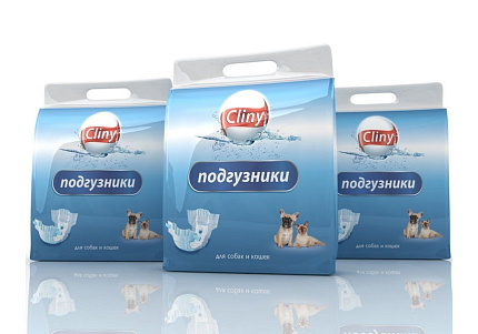 Cliny Подгузники Клини для животных XS 2-4кг 11шт