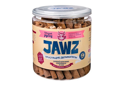 JAWZ Лакомство Джас Хрустящие деликатесы Говяжий рубец для собак 410 г
