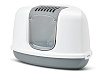 Savic Nestor Corner Туалет Савик для кошек Закрытый с Дверцей Угловой 58,5 х 45,5 х 40 см Белый/Серый