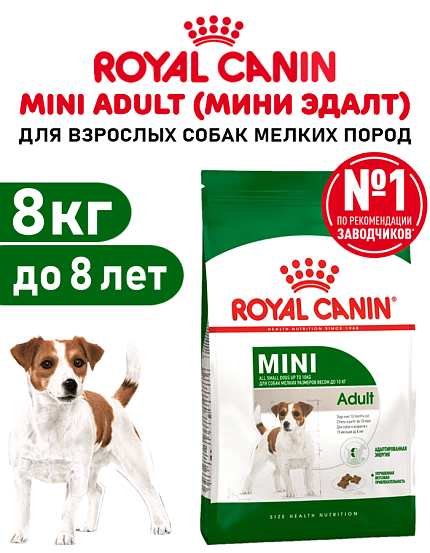 Cухой корм Royal Canin Mini Adult (МИНИ ЭДАЛТ) 8 кг