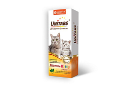 Unitabs Mama+Kitty paste Витаминно-минеральная паста Юнитабс для Котят и беременных и кормящих кошек c Фолиевой кислотой 120 мл