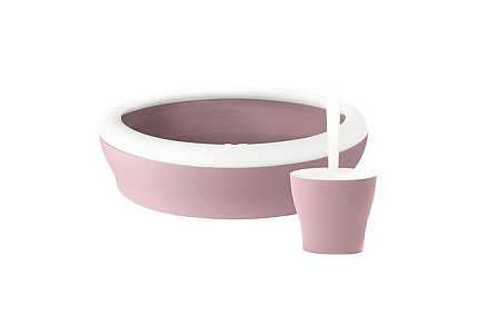 United Pets Viccì-cat Туалет-лоток Юнайтед Петс для кошек с совком и подставкой в комплекте 53 х 40 х 16 см Розовый