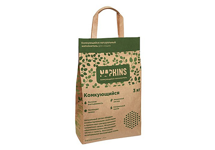 NAPKINS Комкующийся Наполнитель Напкинс для кошачьего туалета 6 л