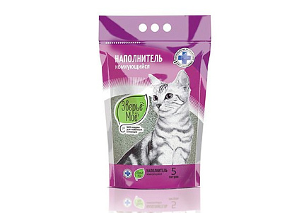 Зверьё моё Наполнитель Комкующийся 5 л (4,7 кг)
