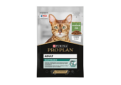 PRO PLAN ADULT Влажный корм Паучи ПРО ПЛАН для взрослых кошек с ягненком в желе (цена за упаковку) 85г х 26шт