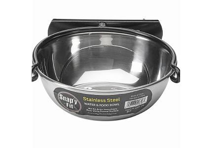 MidWest Snapy Fit Stainless Steel Миска Мидвест для клеток и вольеров Нержавеющая сталь 300 мл