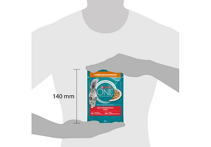 PURINA ONE STERILISED Влажный корм Паучи Пурина УАН для взрослых стерилизованных кошек с курицей (цена за упаковку) 75г х 26шт