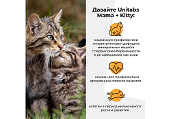 Unitabs Mama+Kitty paste Витаминно-минеральная паста Юнитабс для Котят и беременных и кормящих кошек c Фолиевой кислотой 120 мл