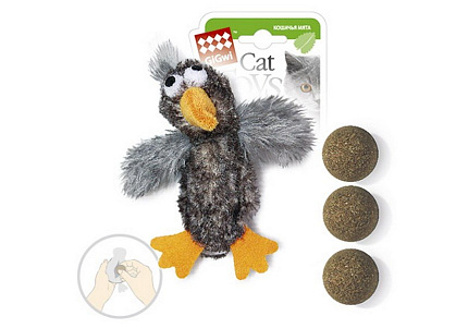 GiGwi Cat Toys Игрушка Гигви для кошек Утка с кошачей мятой 13 см