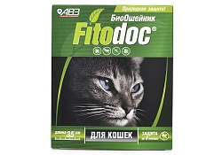 Fitodoc БиоОшейник Фитодок для кошек Репеллентный от блох до 3 месяцев и клещей до 5 недель на основе эфирных масел 35 см
