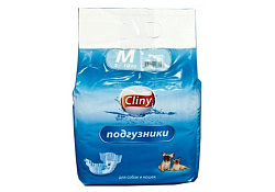 Cliny Подгузники Клини для животных M 5-10кг 9шт