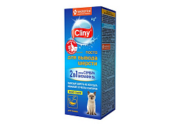 Cliny Паста Клини с ионами Серебра и витамином В5 для кошек для Вывода Шерсти со вкусом Сыра 30 мл