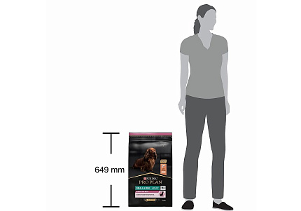 PRO PLAN OPTI DERMA Сухой корм ПРО ПЛАН для взрослых собак мелких пород при чувствительной коже с лососем 7 кг