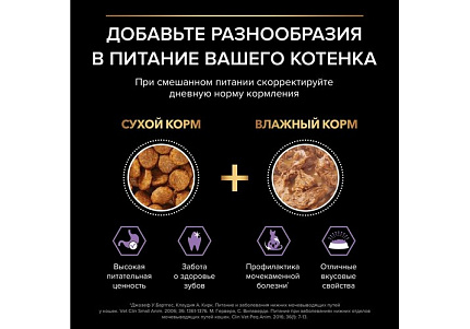 PRO PLAN HEALTHY START Влажный корм Паучи ПРО ПЛАН для котят, беременных и кормящих кошек кусочки с лососем в соусе (цена за упаковку) 85г х 26шт