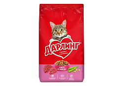 Дарлинг Сухой корм для взрослых кошек Мясо и Овощи 1,75 кг