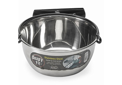 MidWest Snapy Fit Stainless Steel Миска Мидвест для клеток и вольеров Нержавеющая сталь 950 мл