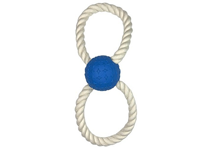 Просто Космос Мяч на верёвке "Галактика" космический синий 30 см