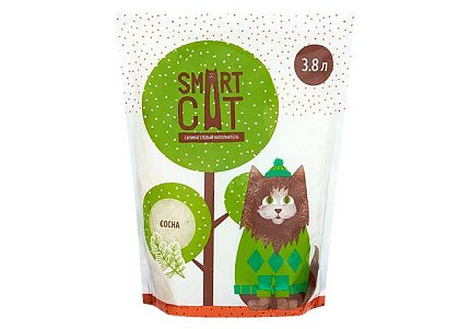 Smart Cat Наполнитель Смарт Кэт для кошек Силикагелевый аромат Сосны 3,8 л (1,66 кг)