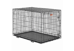 MidWest iCrate Dog Crate Клетка Мидвест 1 дверь Черная 48")122х76х84h см