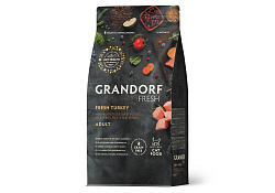 Grandorf Fresh Adult Turkey & Sweet Potato Сухой Беззерновой корм Грандорф для взрослых кошек Индейка батат 2 кг
