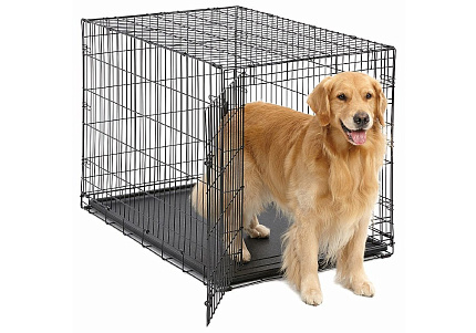 MidWest iCrate Dog Crate Клетка Мидвест 1 дверь Черная 42")106х71х76h см