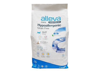 Alleva Care Hypoallergenic Grain Free Диетический Беззерновой сухой корм Аллева для собак всех возрастов Гипоаллергенный 5 кг