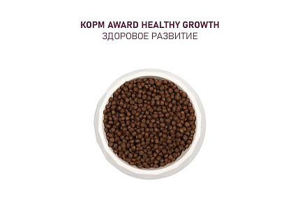 Award Kitten Healthy growth Сухой корм Авард для Котят от 1 месяца, беременных и кормящих кошек Индейка курица рыбий жир семя льна 1,5 кг