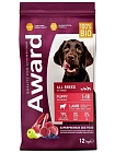 Award All Breed Adult Сухой корм Авард для взрослых собак всех пород Ягненок индейка яблоко черника 12 кг