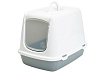Savic Osсar Туалет Савик для кошек Закрытый с Дверцей 50 х 37 х 39 см Белый/Светло-серый
