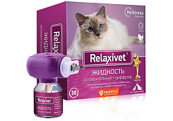 Relaxivet Жидкость Успокоительная + Диффузор Релаксивет при Стрессах Страхах и Возбуждении у кошек и собак 45 мл