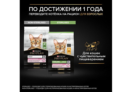 PRO PLAN HEALTHY START KITTEN Сухой корм ПРО ПЛАН для Котят, беременных и кормящих кошек Поддержание иммунитета и здорового развития с Курицей 1,5 кг