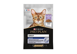 PRO PLAN HOUSECAT Влажный корм Паучи ПРО ПЛАН для взрослых кошек при домашнем образе жизни с индейкой в желе (цена за упаковку) 85г х 26шт