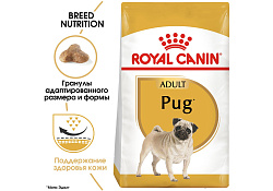 Royal Canin Breed dog Pug Adult Сухой корм Роял Канин для взрослых собак породы Мопс старше 10 месяцев 1,5 кг Royal Canin Breed dog Pug Adult Сухой корм Роял Канин для взрослых собак породы Мопс старше 10 месяцев 1,5 кг