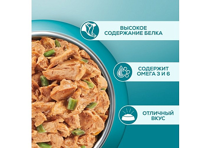 PURINA ONE KITTEN Влажный корм Паучи Пурина УАН для котят с курицей (цена за упаковку) 75г х 26шт