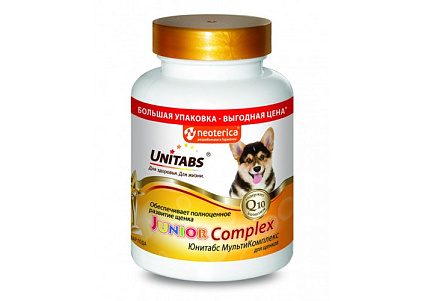 Unitabs JuniorComplex Витаминно-минеральный комплекс Юнитабс для Щенков 200 таб