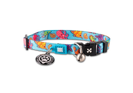 Max & Molly Smart ID Ошейник Макс и Молли для кошек Голубой океан XS 1 х 22-35 см