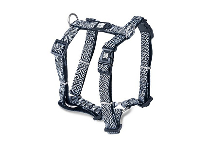 Max & Molly Н-образная шлейка Макс и Молли для собак Миконос черный L 46-77 см; 2,5х70-98 см