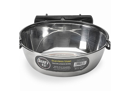 MidWest Snapy Fit Stainless Steel Миска Мидвест для клеток и вольеров Нержавеющая сталь 600 мл