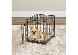 MidWest Deluxe Wave Bed Лежанка Мидвест Меховая Песочная для собак и кошек 56 х 44,5 х 6,5 см