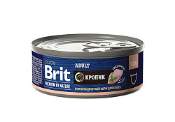 Brit Premium by Nature Adult Консервы Брит для взрослых кошек Кролик (цена за упаковку) 100г х 12шт