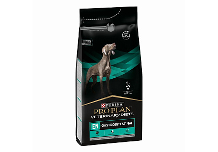 PRO PLAN VETERINARY DIETS EN GASTROINTESTINAL Сухой корм ПРО ПЛАН Ветеринарная диета для щенков и взрослых собак при расстройствах пищеварения и экзокринной недостаточности поджелудочной железы 1,5 кг